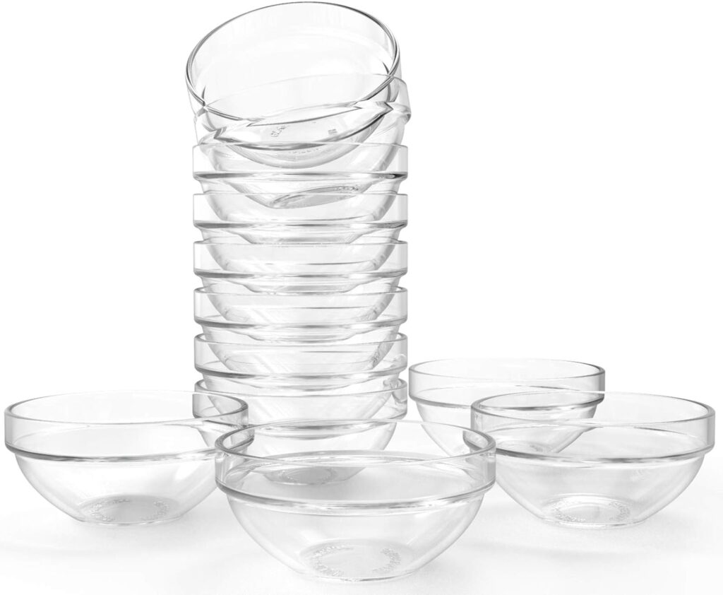 Lawei Set of 12 Glass Bowls 