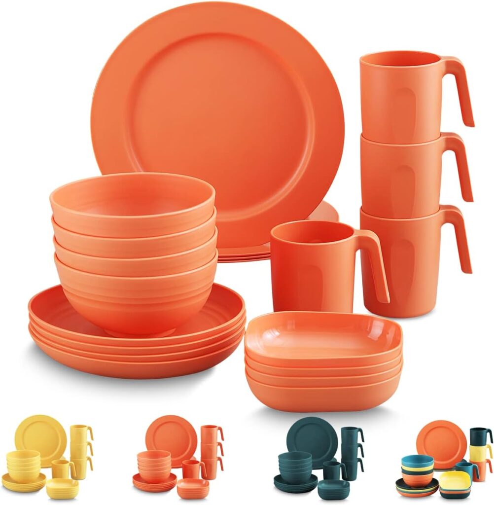 Kyraton Plastic Dinnerware Sets of 20 Pieces