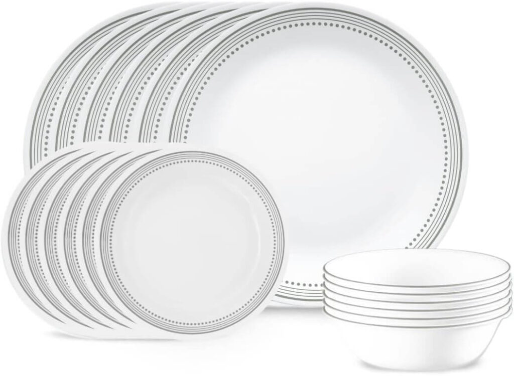 Corelle Vitrelle 18-Piece Service for 6 Dinnerware Set